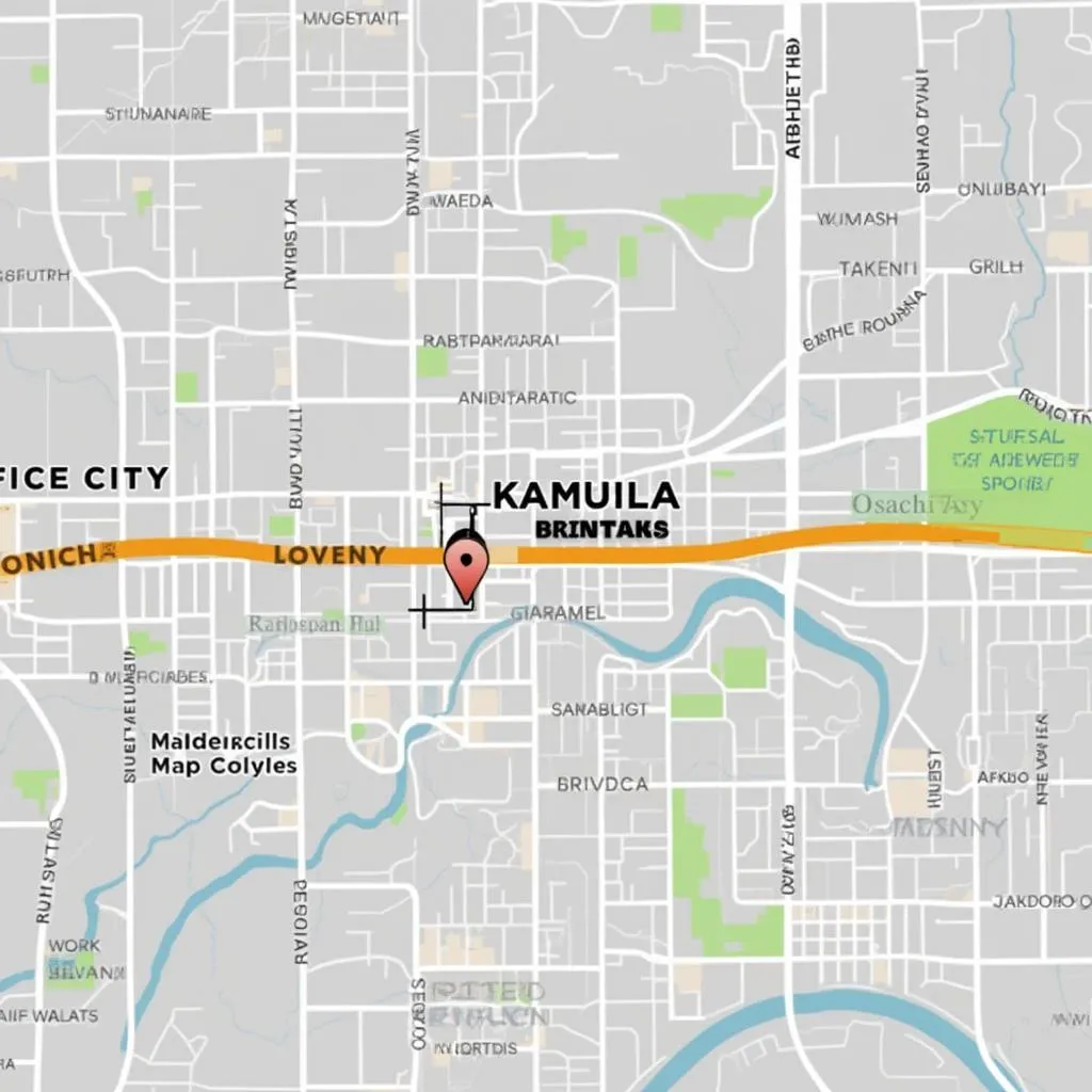 Map showing MiniCapital UG office location in Kampala