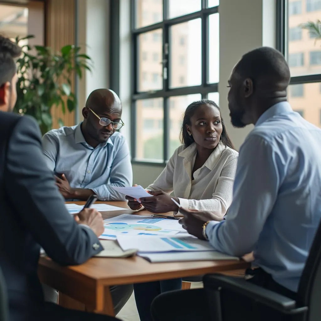 Investment consultation meeting in Kampala office